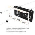 thumbnail image 5 of Watercolor Cameras and Hearts License Plate Frames for Women Men Car Plate Holder Cover Metal Tag Aluminum Car Accessories Front Rear Plate Decor, 5 of 6