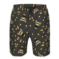 thumbnail image 3 of Goofa Bumblebee Printed Mens Swim Trunks Summer Quick Dry Short Beach Swimwear Bathing Suits-Large, 3 of 9