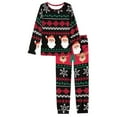 thumbnail image 2 of Renewold Christmas Family Pajamas Reindeer Snowflake Top and Pants for Vacation/Sport Lightweight Men Outfits Size XL 2 Pieces Snug-Fit Pullover Sweatsuit, 2 of 5