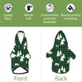 thumbnail image 6 of Xecao Christmas tree green plaid Pattern Sweatshirts Winter Pet Dog Hoodie Puppy Coat Dog Sweaters Dog Clothes with Hat Dog Clothes Costume Outfit,Small Pets Wear-, 6 of 7