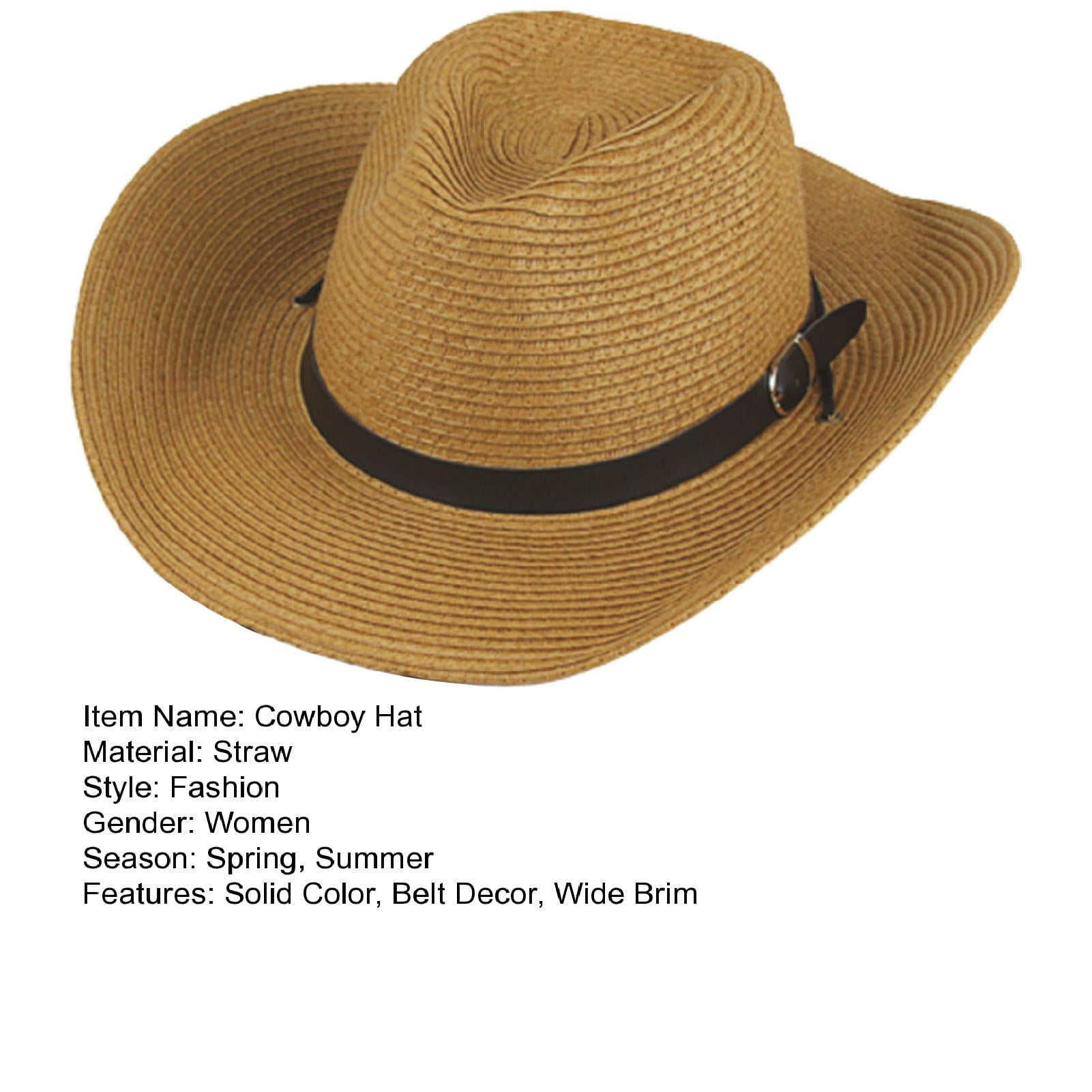 Good Price Western Outback Dehim Hat Men Women Style Grass Straw