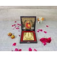 thumbnail image 2 of GoldGiftIdeas 24K Gold Plated Shirdi Sai Baba Photo Frame with Charan Paduka, Return Gift, Sadguru Sai Ram Momento Gift,Religious Frame Gift (Pack of 5), 2 of 5