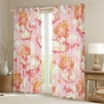 thumbnail image 2 of Pink Angel 30%-50% Blackout Curtains Angel Halo Wings Curtains Dreamy Cartoon Bedroom Curtains Watercolor Wings Decor Window Curtains Gradient Feather Print Curtains,2 Panels (38Wx54L), 2 of 5