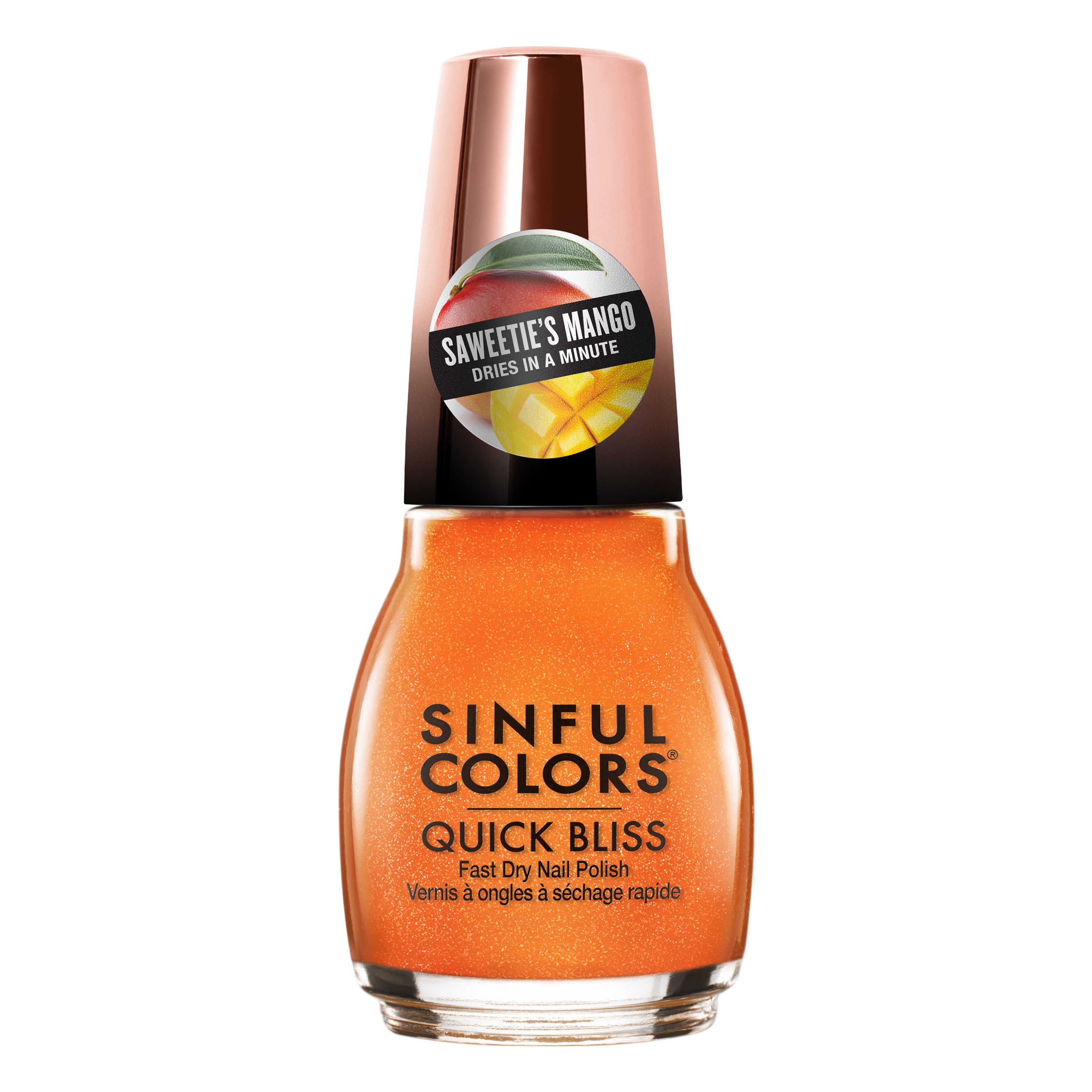 Sinful Colors Vacay Vibes Nail Polish, 3004 Mushy Gushy Mango, 0.5 oz