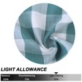 thumbnail image 6 of Haperlare 26"W x 45"L Kitchen Curtains Buffalo Plaid Gingham Cafe Curtains Farmhouse Rod Pocket Light Filtering Half Window Curtains, Teal White, 2 Panels, 6 of 7