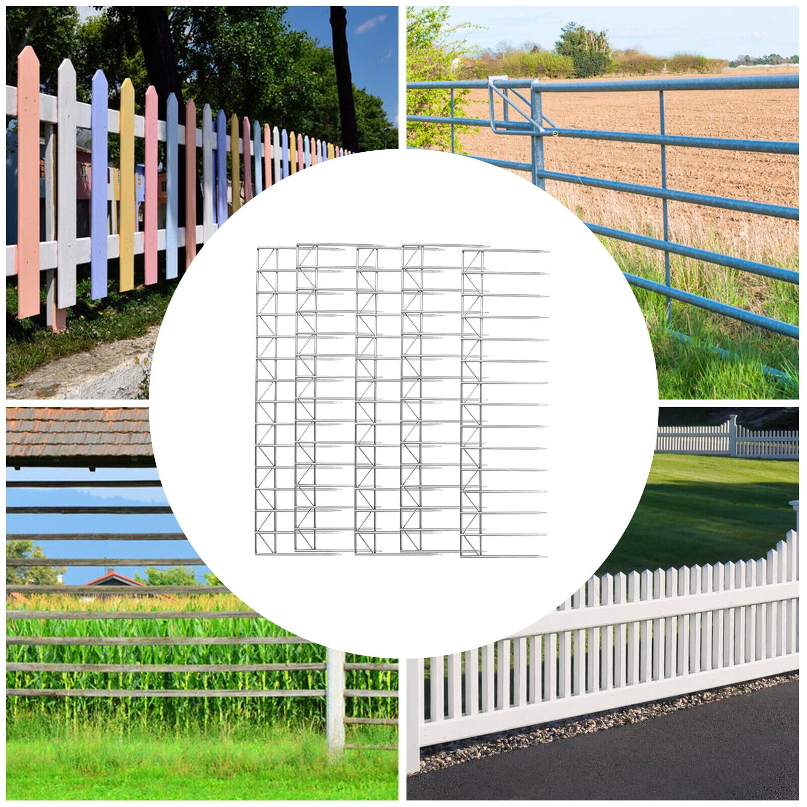 DENEST 5/10Pack Animal Barrier Fence, Dog Rabbits Dig Defense Animal