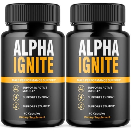 Alpha Ignite Advanced Formula Pills All Natural Vitamin Supplement AlphaIgnite 120 Capsules