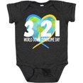 thumbnail image 3 of Inktastic 3 21 World Down Syndrome Day with Heart Shaped Earth Boys or Girls Baby Bodysuit, 3 of 5