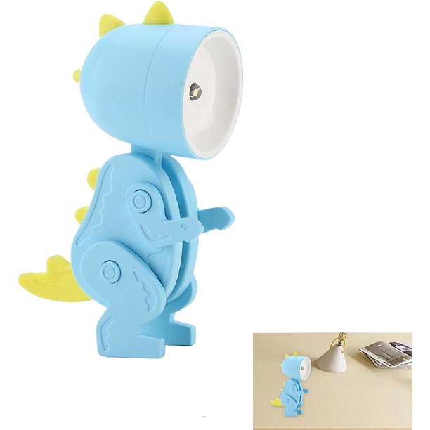 Luz Nocturna LED de Dinosaurio,Lámpara portátil de luz Nocturna LED Creativa - Lámpara de Noche con Pilas de Animales con Gestos Ajustables para Regalo de Navidad de Dormitorio XianweiShao 8390611988265