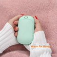 thumbnail image 4 of 5200mAh Mini Hand Warmer Portable Power Bank with USB Rechargeable Hand Heater - Blue, 4 of 5