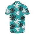 thumbnail image 4 of Men's Hawaiian Shirt Short Sleeve Tropical Vacation Button Down Summer Tropical Beach Floral Palm Shirts Hawaii Party S-5XL, 4 of 4