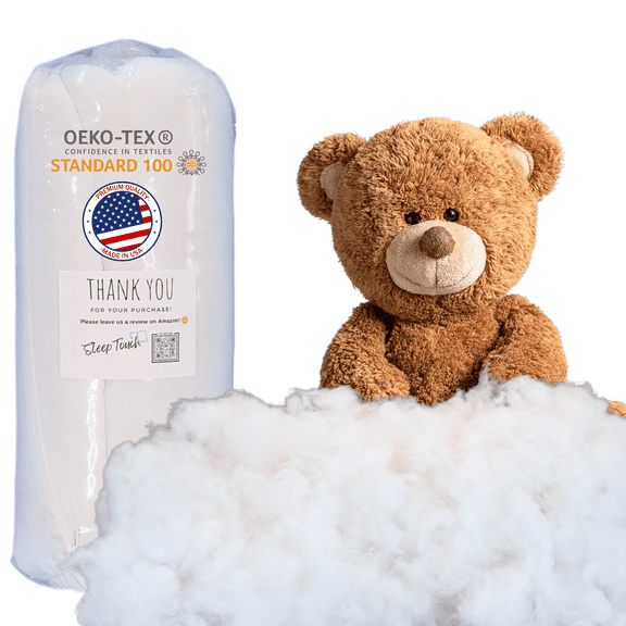 Polyester Fiber Fill Stuffing –6 lb High-Loft Polyfill for Couch Cushions, Pillows, Stuffed Animals, Toys, Crafts & DIY – Soft, Fluffy, High Resilience Fill Fiber – Oeko-TEX Certified