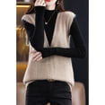 thumbnail image 4 of Maydear Women's Crop V Neck Knitwear Tank Tops, Casual Sleeveless Pullover Sweater, 4 of 5