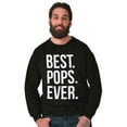 thumbnail image 5 of Best Pops Ever Dad Grandpa Far Day Men's Crewneck Sweatshirt Brisco Brands M, 5 of 6