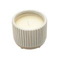 thumbnail image 3 of Sagebrook Home 4" Ridged Scented Footed Candle, Beige, 8oz, 3 of 3