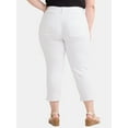thumbnail image 3 of Terra & Sky Women's Plus Size High Rise Capri Jeggings, Sizes 0X-5X, 3 of 5