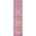 thumbnail image 2 of Well Woven Nile Gila Vintage Bohemian Medallion Botanical Border Red 2'5" x 9'10" Runner Machine Washable Flat-Weave Area Rug, 2 of 8
