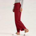 thumbnail image 5 of Womens Casual Wide Leg Long Sweatpants, Women Solid Color Comfy Soft Pants, Workout Gym Sports Clothes Spring Ladies Comfy Plus Size Trendy Outfits Lightweight Cute Fashion Dressy Clothes Green, 5 of 6