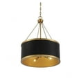 thumbnail image 3 of 6 Light Pendant-25 inches Tall By 19 inches Wide-Black/Warm Brass Finish Bailey Street Home 159-Bel-4487582, 3 of 4