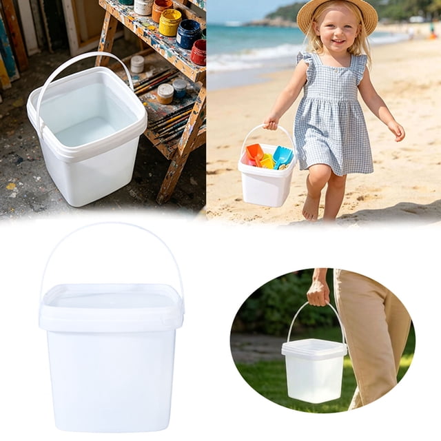 Tong Portable 5L Square Food Grade Container With Handle And Lid Suitable For Water