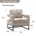 thumbnail image 5 of Apeaka Accent Chair Living Room Chairs Modern Armchair Modern Sofa Chairs for Reading,Lounging, Living Room Bedroom, 5 of 6