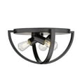 thumbnail image 2 of Golden Lighting Colson 3-light Flush Mount in Matte Black, 2 of 7