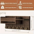 thumbnail image 4 of Wall Mounted Mail And Key Holder With Shelf Key HolderforWall Key Holder Wall Mount 6 Hooks And Storage Drawer Easy Installation Key RackforEntryway And Home Decor, 4 of 10