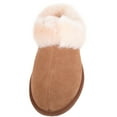 thumbnail image 2 of SNUGRUGS Women's Harriet Sheepskin Slipper Mule with Cuff - Chestnut - US 7, 2 of 7