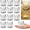 Clear, variant on 12Pcs Gold Votive Candle Holders, Thick Glass Tea Light Candle Holder Bulk, Tealight Candle Jars for Wedding Table Decor, Party Supplies, Bridal Shower Decorations, Centerpieces for Tables