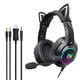 thumbnail image 4 of ONIKUMA K9 Auriculares para juegos con cable de 3,5 mm Auriculares con orejas de gato extraíbles, 4 of 8