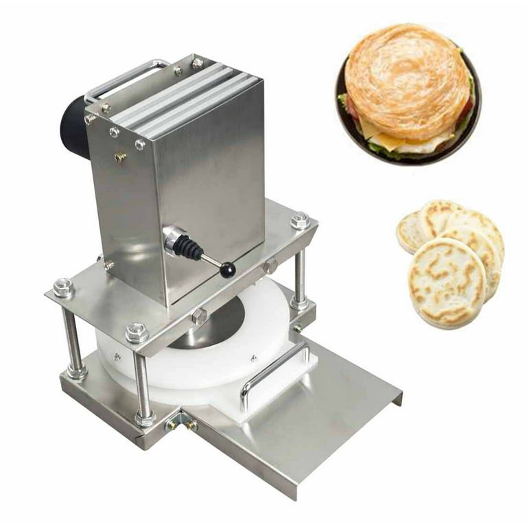 BENTISM Electric Dough Sheeter Pizza Dough Roller Sheeter Stainless Steel  Max 16'' 