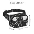 thumbnail image 4 of Disketp Abstract Ink Octopus Riñonera de Doble Capa, Bolsa de Cintura Ajustable para Viajes, Correr y Senderismo, Riñonera Ligera para Hombre y Mujer, 4 of 9
