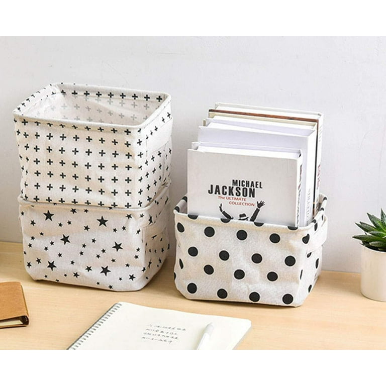 Oxford Cute Printing Foldable Storage Baskets Bins Clothes Desktop Mini  Boxes Organizers Makeup Book Baby Toy 