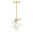 thumbnail image 6 of CWI Lighting Arya 12" 8-Lights Contemporary Metal Pendant in Satin Gold, 6 of 6