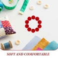 thumbnail image 4 of 100 pompones rojos pequeños para manualidades, pompones de bricolaje, pompones multiusos para niños, aula, artes creativas, decoraciones para fiestas navideñas, 4 of 8