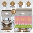 thumbnail image 6 of Happy Easter Window Privacy Film, Rabbits Eggs Spring Daisy Floral Grass Pink Static Cling UV Sun Blocking Tint Film Heat Control Windows Films for Bedroom Bathroom, Window Stickers 29.5"x78.7", 6 of 8