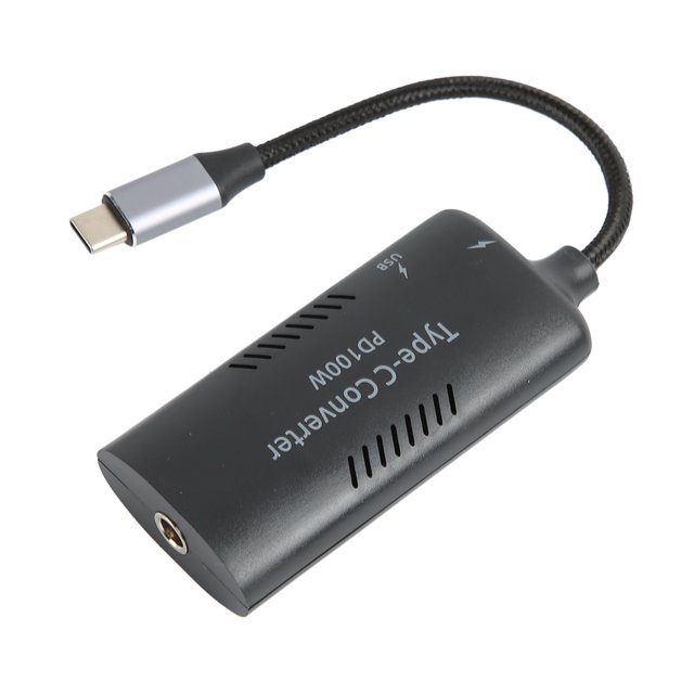Laptop Power Converter, Female To Type C PD 100W Braided Nylon Laptop Power Adapter for Laptop