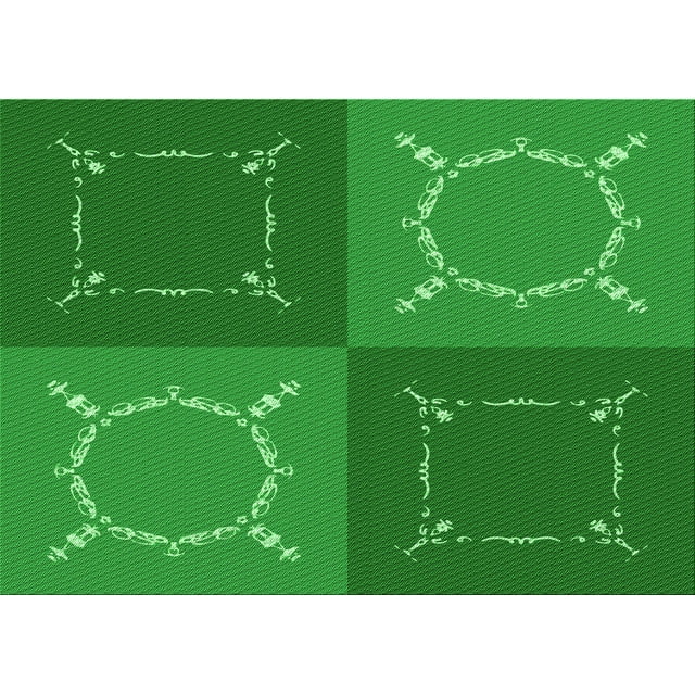 Ahgly Tapis Rectangulaire Lavable en Machine Vert Transitionnel, 2 Pieds x 4 Pieds