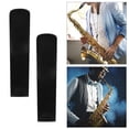 thumbnail image 3 of TABLZONE 6Pcs Tenor Saxophone Reeds Black Resin with Precision Cutting for Music Performance, 3 of 8