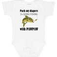 thumbnail image 3 of Inktastic Pack My Diapers I'm Going Fishing with Pawpaw Boys or Girls Baby Bodysuit, 3 of 5