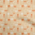 thumbnail image 1 of oneOone Cotton Jersey Light Beige Fabric African Floral Fabric For Sewing Printed Craft Fabric By The Yard 58 Inch Wide, 1 of 4