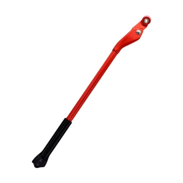 Pata de cabra para bicicleta de alta resistencia para ruedas de 24" a 29" Montaje trasero Soporte ajustable para bicicleta Rojo