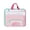 Pink, variant on Clear Meshes Document Pouches Large Size Zippered Closure Handle for Easy File Access School Organization
