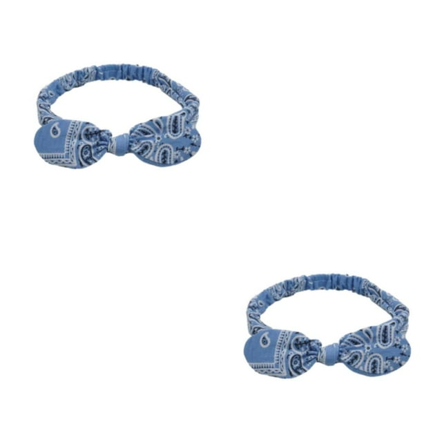 Redempat Stylish Hairband With Sweat Absorbent Features Stay Fresh And Fashionable Blue 2Set