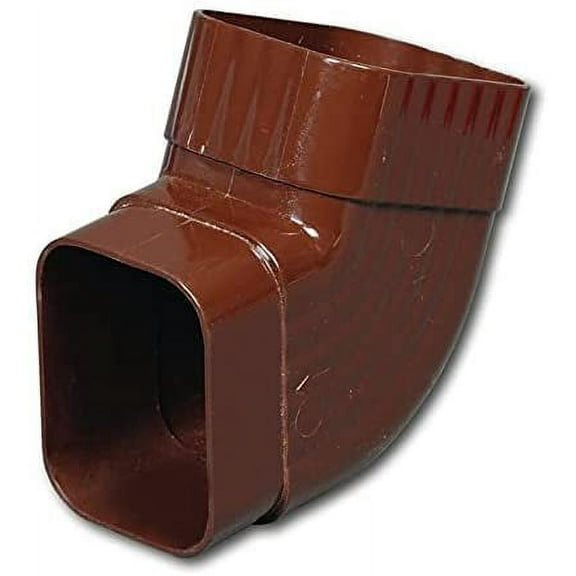 Amerimax Gutter Elbow Vinyl - Brown, 4.5 in. H x 5 in. W x 4.5 in. L, Case of 20