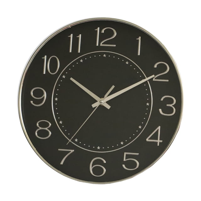 Decoración de escuelas y aulas. Reloj de pared silencioso moderno para oficina.