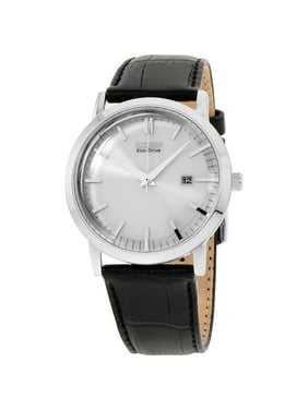 Citizen Product Image Citizen Silver Dial Leather Strap Men S Watch Bm7190 05a