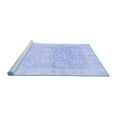 thumbnail image 2 of Ahgly Company Machine Washable Indoor Rectangle Oriental Blue Traditional Area Rugs, 2' x 5', 2 of 4