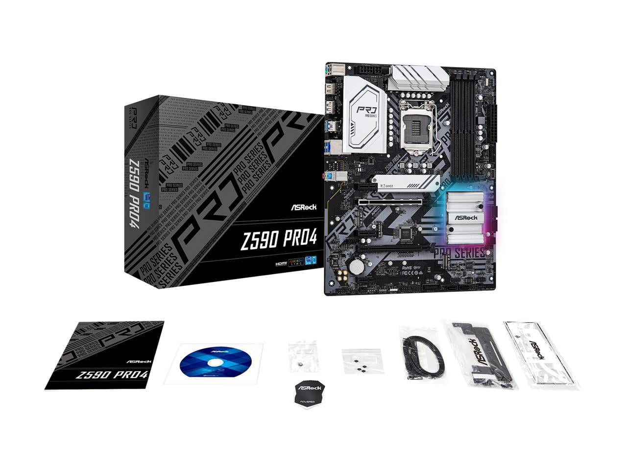 ASRock Z590 PRO4 Intel Z590 Motherboard, LGA 1200, DDR4