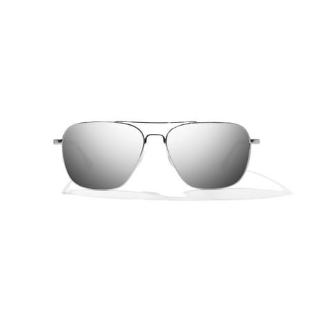 Bajio Sunglasses - Model Snipes - Silver Gloss, Polycarbonate Lens, Gray Mirror